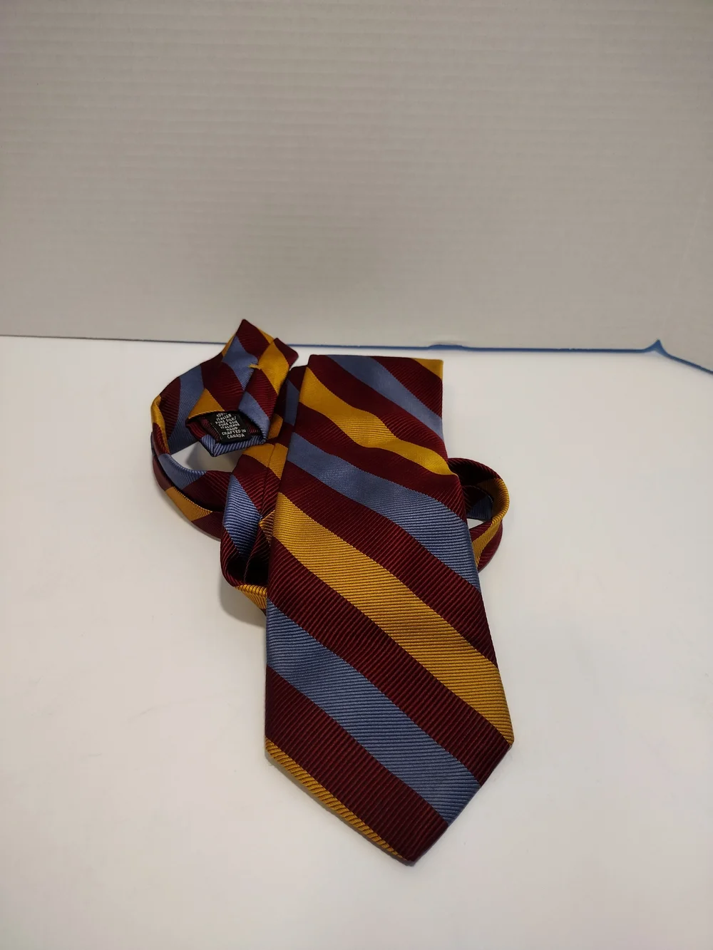 Dion Signature Striped Silk Tie